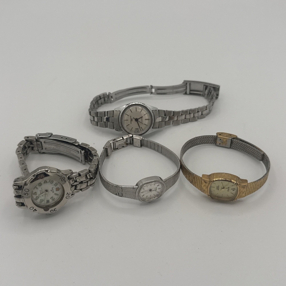 Benrus , Timex , Caravelle , Bundle Vintage Untested Lot Of 4 For Parts